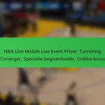 NBA Live Mobile Live Event Priser: Turnering belønninger, Specielle begivenheder, Unikke bonusser